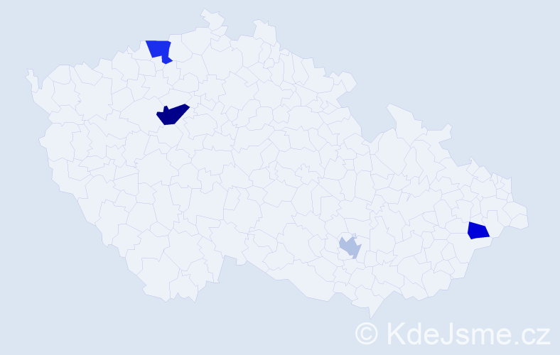 Příjmení: 'Rocca', počet výskytů 7 v celé ČR
