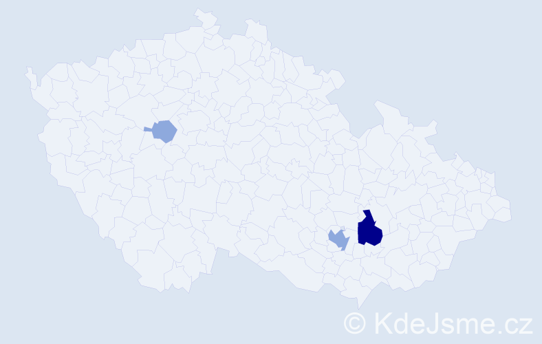 Příjmení: 'Klečko', počet výskytů 8 v celé ČR