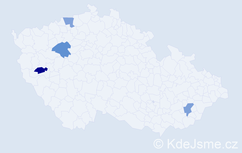 Příjmení: 'Kieu Tien', počet výskytů 4 v celé ČR