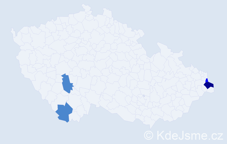 Příjmení: 'Siwa', počet výskytů 7 v celé ČR