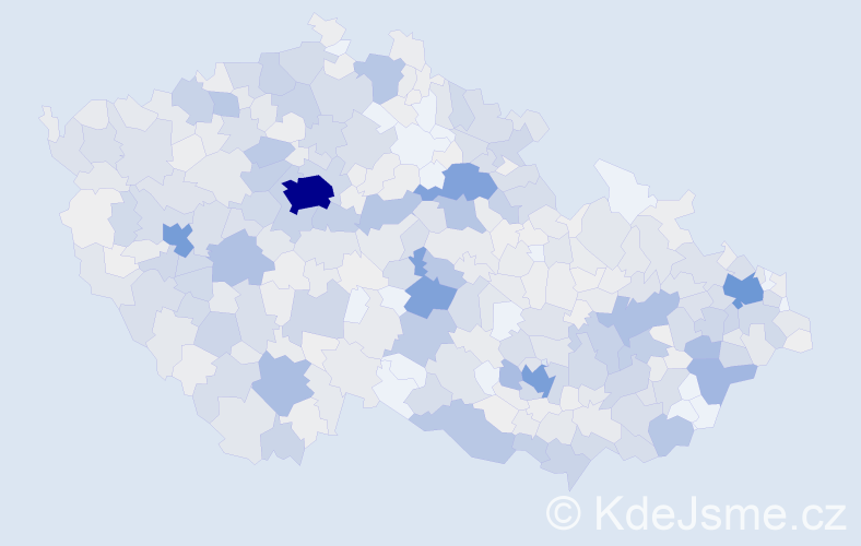 Příjmení: 'Šrámek', počet výskytů 3095 v celé ČR