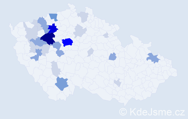 Příjmení: 'Sainer', počet výskytů 77 v celé ČR