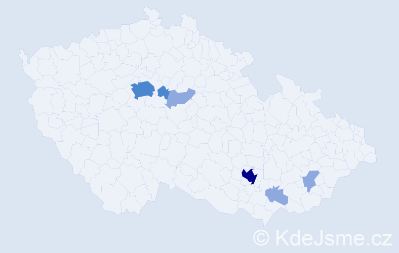 Příjmení: 'Kuksová', počet výskytů 12 v celé ČR