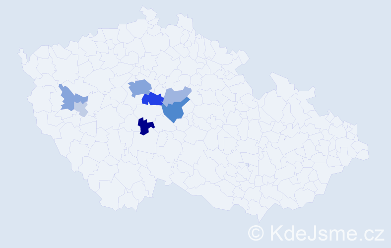 Příjmení: 'Čadinová', počet výskytů 22 v celé ČR