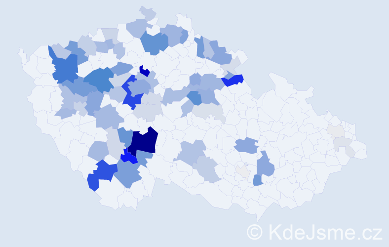 Příjmení: 'Fábera', počet výskytů 238 v celé ČR