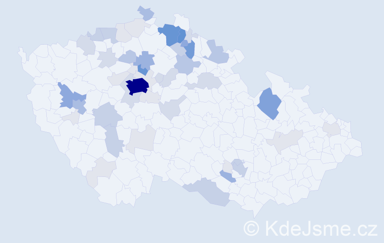 Příjmení: 'Hádková', počet výskytů 195 v celé ČR
