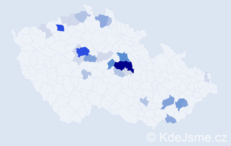 Příjmení: 'Smetánka', počet výskytů 91 v celé ČR