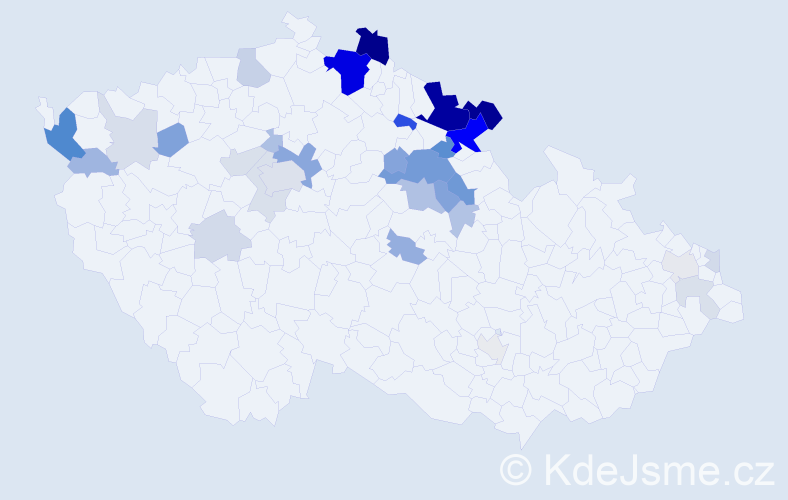 Příjmení: 'Manychová', počet výskytů 109 v celé ČR