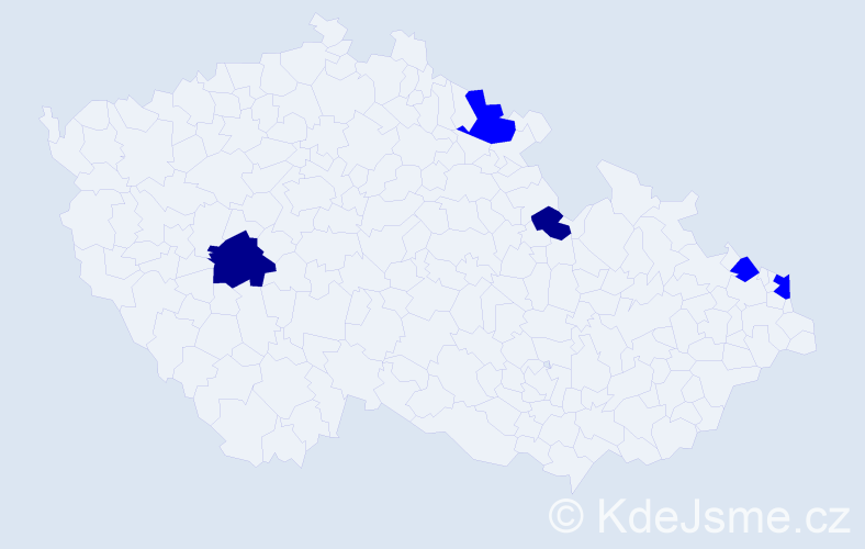 Příjmení: 'Stawarz', počet výskytů 7 v celé ČR