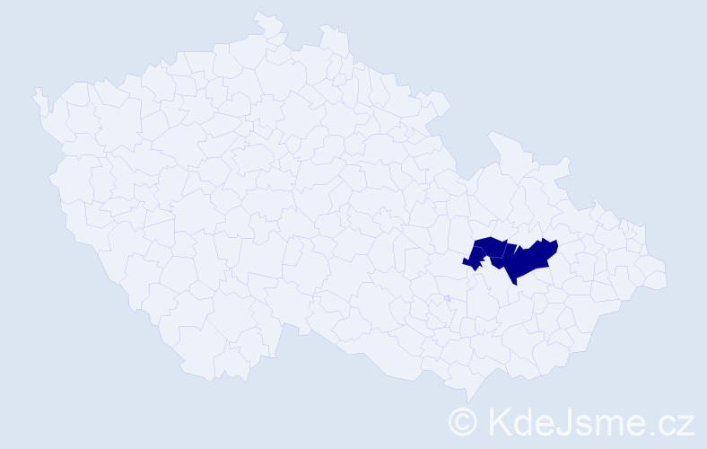 Příjmení: 'Arelý', počet výskytů 3 v celé ČR