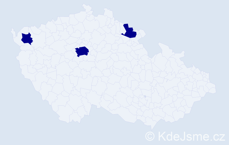 Příjmení: 'Baumgarten', počet výskytů 3 v celé ČR