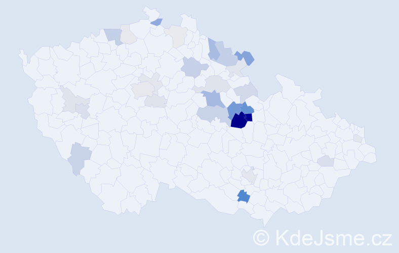 Příjmení: 'Limberský', počet výskytů 85 v celé ČR
