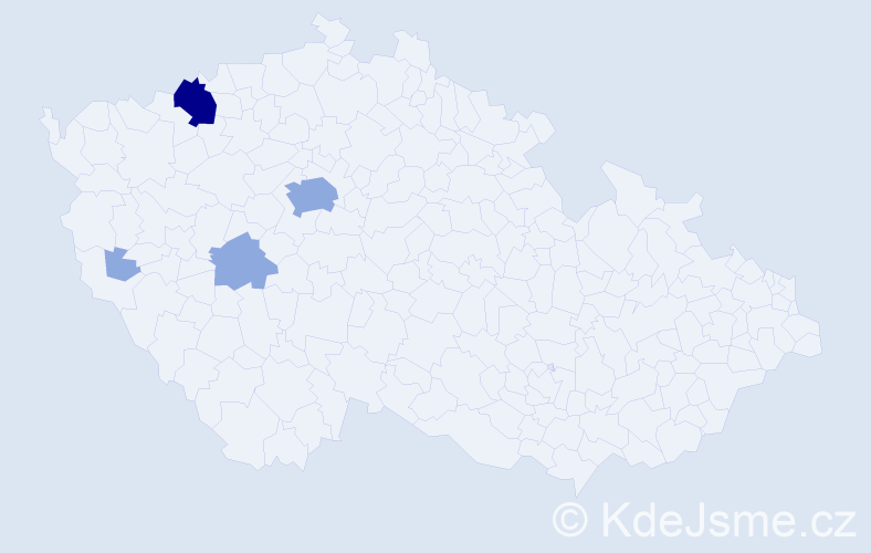 Příjmení: 'Thumsová', počet výskytů 9 v celé ČR