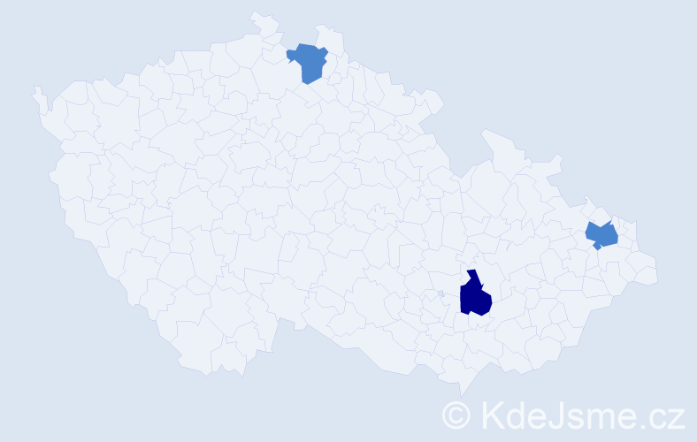 Příjmení: 'Glombík', počet výskytů 4 v celé ČR