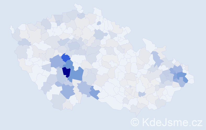Příjmení: 'Mácha', počet výskytů 991 v celé ČR