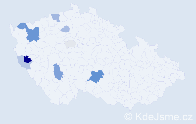 Příjmení: 'Dietz', počet výskytů 29 v celé ČR