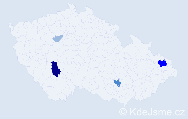 Příjmení: 'Zagata', počet výskytů 10 v celé ČR