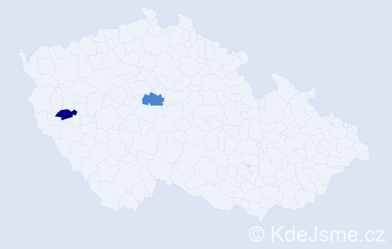 Příjmení: 'Lizerot', počet výskytů 4 v celé ČR