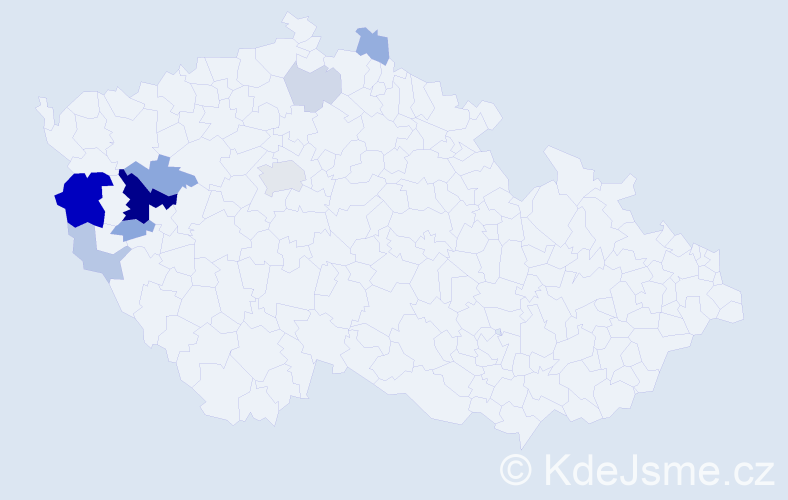 Příjmení: 'Grláková', počet výskytů 27 v celé ČR