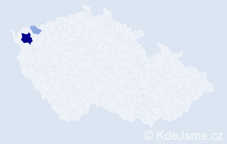 Příjmení: 'Pöselt', počet výskytů 8 v celé ČR