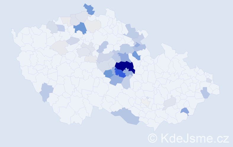 Příjmení: 'Nepovím', počet výskytů 222 v celé ČR