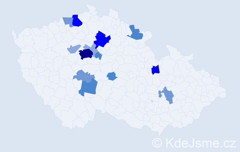 Příjmení: 'Volšanská', počet výskytů 41 v celé ČR