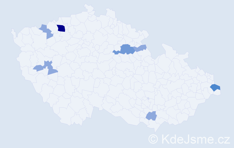 Příjmení: 'Cebová', počet výskytů 17 v celé ČR