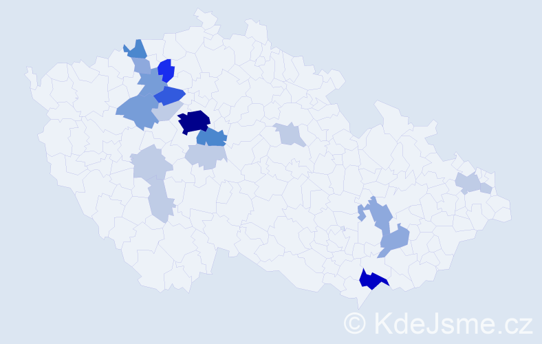 Příjmení: 'Erlichová', počet výskytů 61 v celé ČR