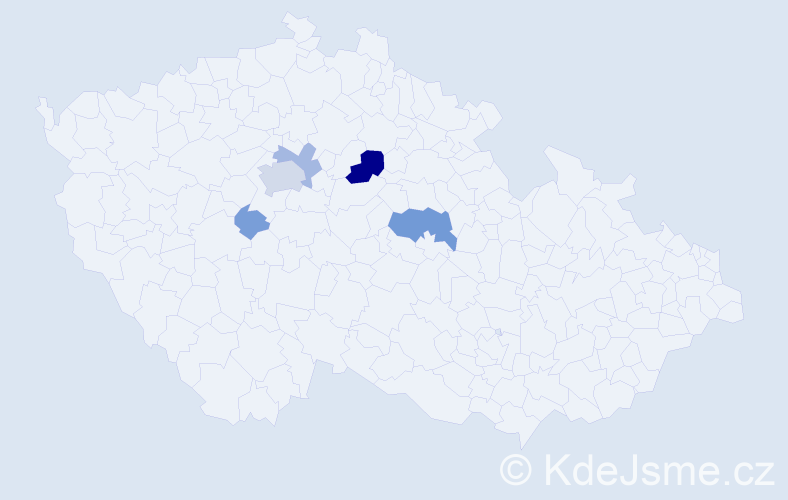 Příjmení: 'Smlsal', počet výskytů 19 v celé ČR