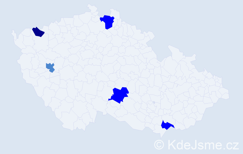 Příjmení: 'Baader', počet výskytů 10 v celé ČR