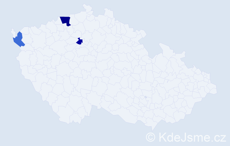 Příjmení: 'Rapprich', počet výskytů 5 v celé ČR