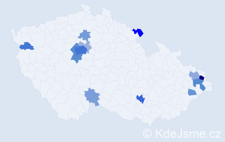 Příjmení: 'Katzová', počet výskytů 58 v celé ČR