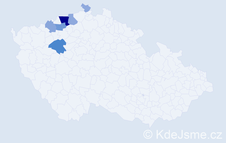 Příjmení: 'Zilcherová', počet výskytů 23 v celé ČR