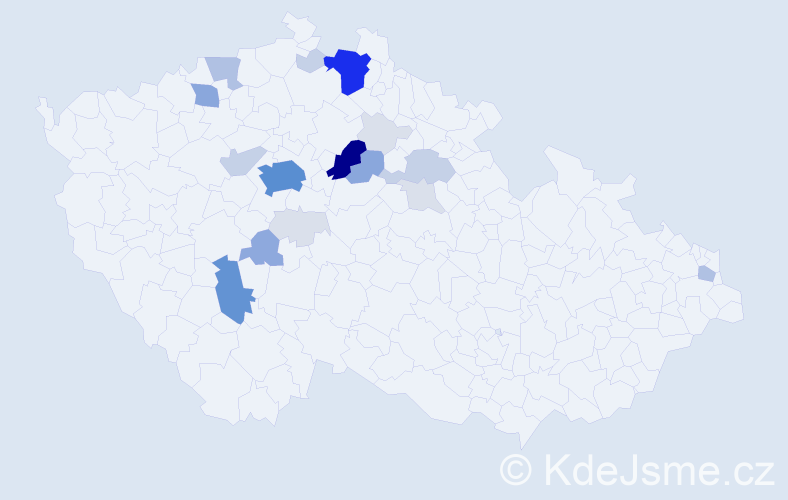 Příjmení: 'Čihulová', počet výskytů 87 v celé ČR