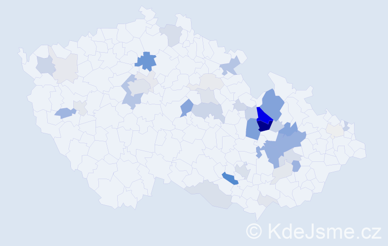 Příjmení: 'Weinlich', počet výskytů 139 v celé ČR