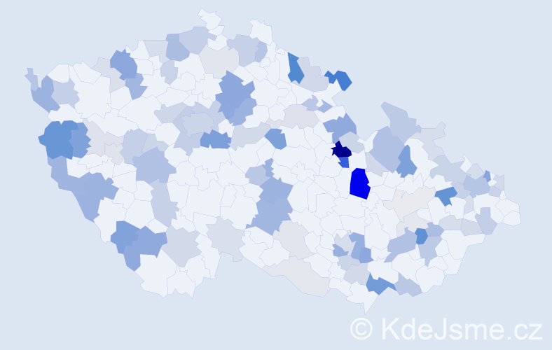 Příjmení: 'Blaško', počet výskytů 274 v celé ČR