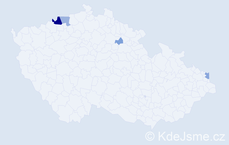 Příjmení: 'Kartuš', počet výskytů 15 v celé ČR