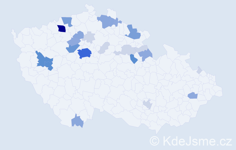 Příjmení: 'Bernhard', počet výskytů 79 v celé ČR
