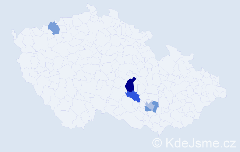 Příjmení: 'Weinhöfer', počet výskytů 13 v celé ČR