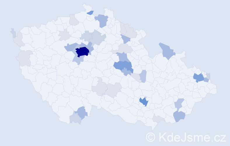 Příjmení: 'Matras', počet výskytů 129 v celé ČR