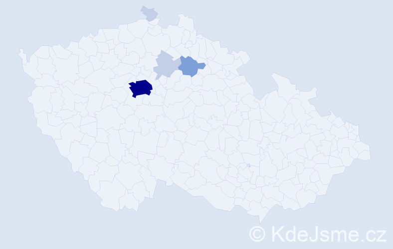 Příjmení: 'Chromovská', počet výskytů 16 v celé ČR