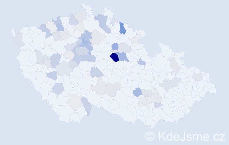 Příjmení: 'Kopáč', počet výskytů 228 v celé ČR