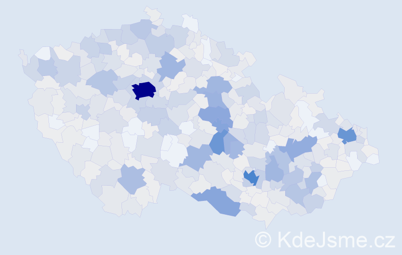 Příjmení: 'Gregorová', počet výskytů 2818 v celé ČR