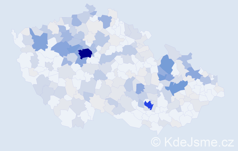 Příjmení: 'Špičková', počet výskytů 839 v celé ČR