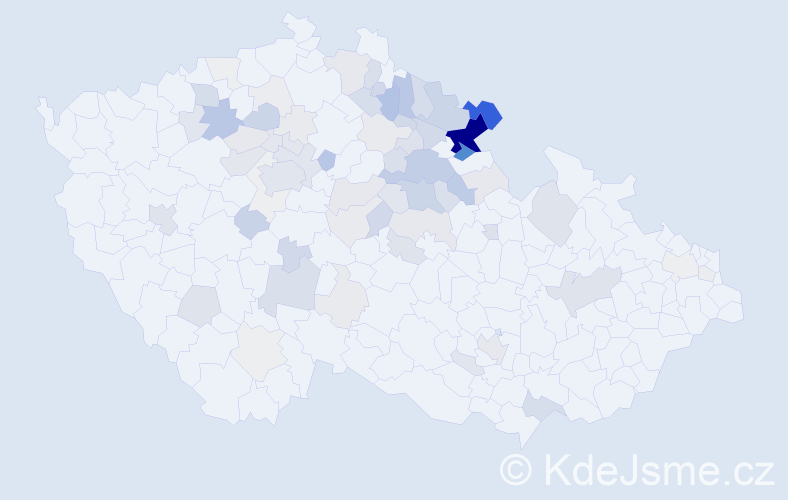 Příjmení: 'Krtičková', počet výskytů 254 v celé ČR