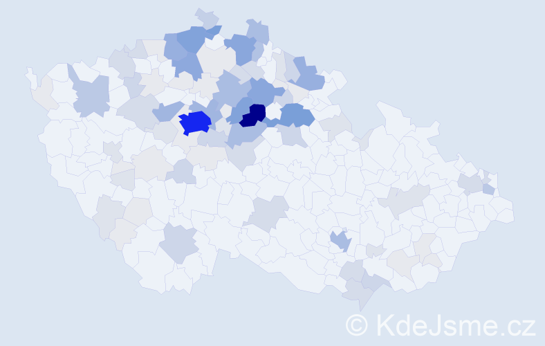 Příjmení: 'Brzáková', počet výskytů 388 v celé ČR