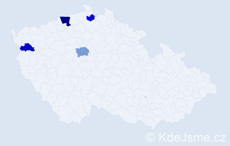 Příjmení: 'Strieglová', počet výskytů 15 v celé ČR