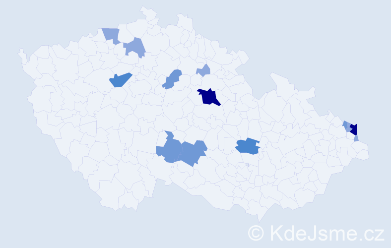Příjmení: 'Hodásová', počet výskytů 31 v celé ČR