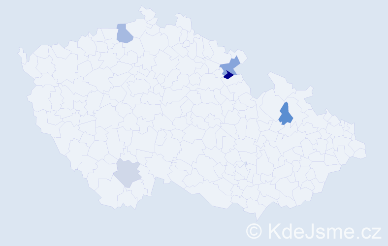 Příjmení: 'Semelbauer', počet výskytů 8 v celé ČR