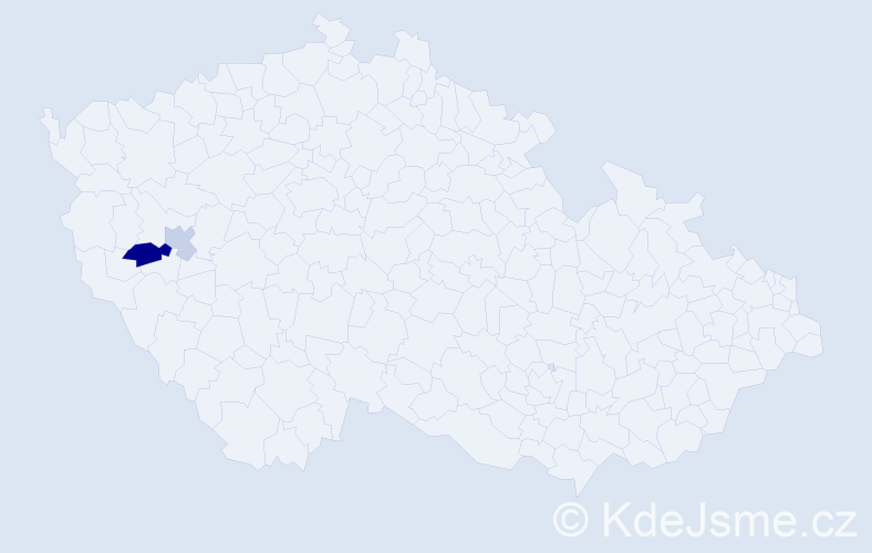 Příjmení: 'Smačka', počet výskytů 3 v celé ČR